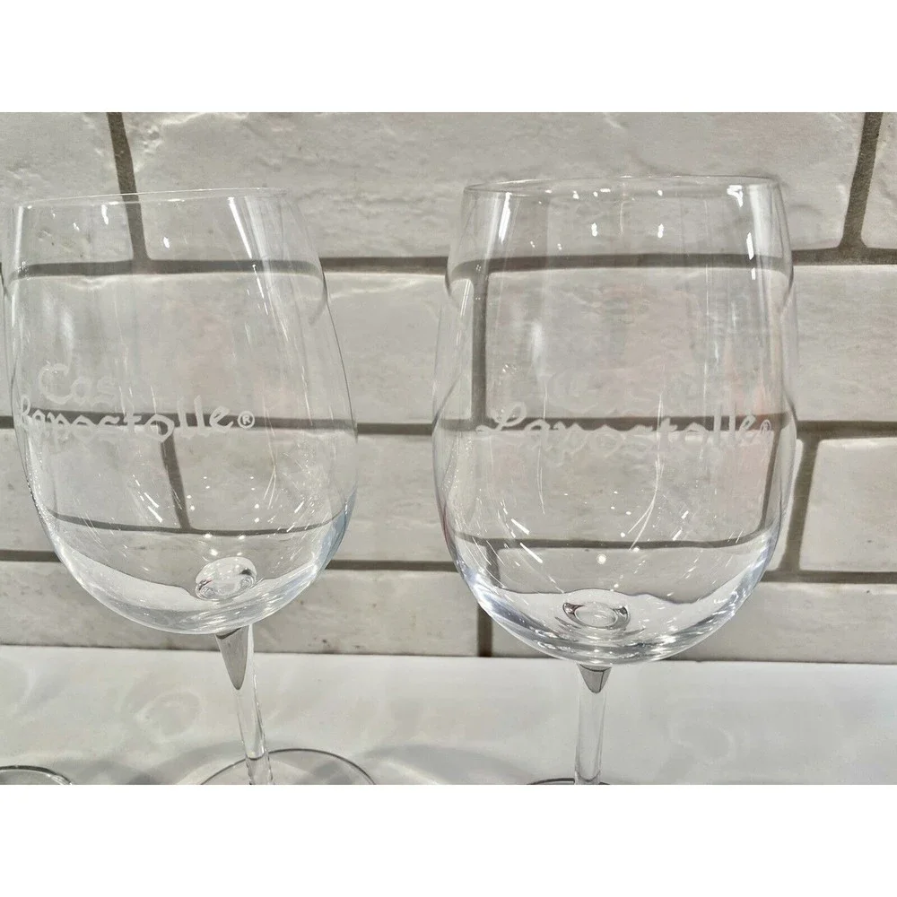 Set Of 4‎ Casa Lapostolle Wine Glasses Clear Glass
